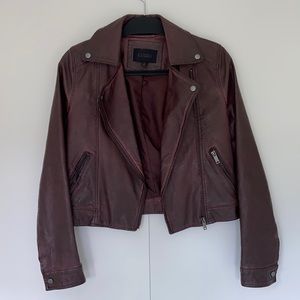 Red-Brown Leather Jacket